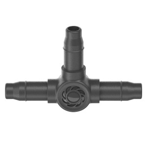 Gardena Raccordo a T 4,6 mm (3/16") per sistemi Micro-Drip, derivazione per tubi di distribuzione.