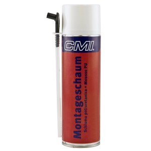 Schiuma di montaggio CMI 1K, bomboletta da 750 ml. Schiuma PU per riempire e isolare.