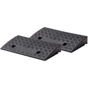 Set rampe marciapiede Cartrend, 2 pezzi, in polipropilene per auto, moto, sedia a rotelle.