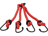 Fischer Fahrrad-Spanngurt für Gepäckträger 4-armig Rot 50 cm