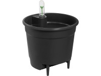 Selbstbewässerungs-System rund Schwarz 17 cm