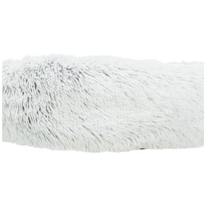 Panier rond et doux pour chien Trixie Harvey en polyester blanc et noir.