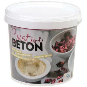 Seau de béton créatif 3,5 kg, matériau de moulage pour objets décoratifs tels que des bols et des vases.