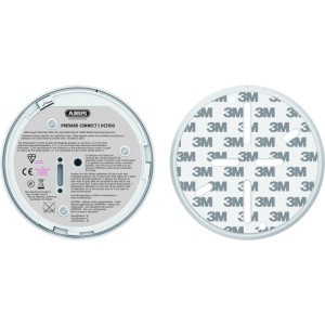 Détecteur de chaleur Abus Prevaro Connect blanc. Protection incendie avec fixation adhésive et batterie 10 ans.