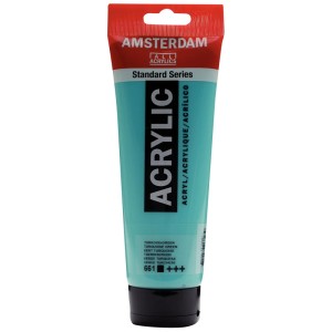 Flasche Amsterdam Acrylfarbe Standard Series Türkisgrün, 250 ml.