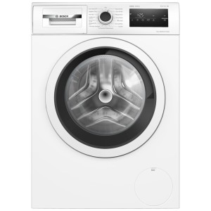 Machine à laver à chargement frontal Bosch WAN281A3CH Série 4 blanche avec une capacité de 8 kg.