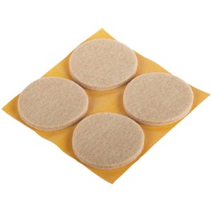 Patins pour parquet Big Duo autocollants, Ø 50 mm, 4 pièces, pour protéger les sols délicats.