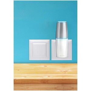 Purificatore d'aria Sonnenkönig Puro 5, purificatore plug-in bianco/argento in funzione.
