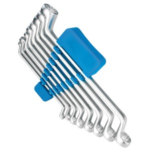 Set di chiavi a bussola LUX, 8 pezzi (6-22 mm) con supporto.