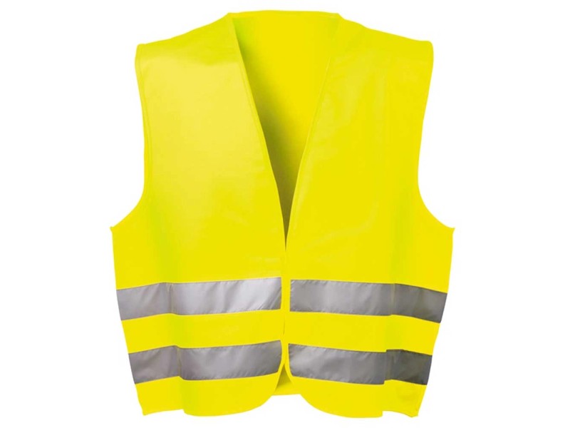 Gilet de sécurité, gilet de sécurité voiture selon la norme EN ISO  20471:2013, gilet de protection, gilet fluorescent adulte unisexe XL  (176-188 cm) jaune, Gilets de sécurité