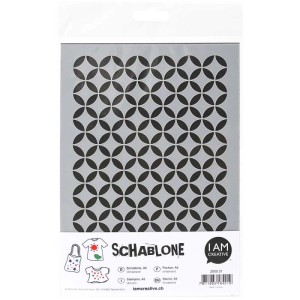 Stencil A5 grigio con motivo ornamentale per stencil.