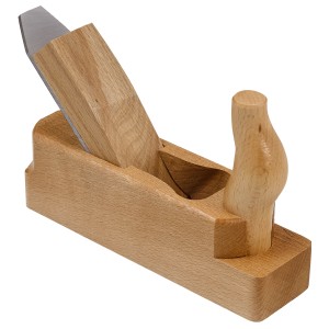 Rabot d'ébéniste LUX Classic, largeur de lame 39 mm, en bois de hêtre pour des surfaces lisses.