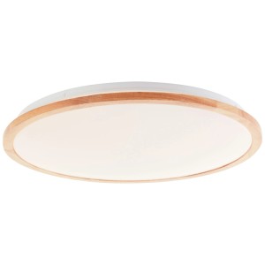 Brilliant Plafonnier LED Bario CCT Blanc Marron Ø 52 x 7 cm / 36 W / 3'800 lm