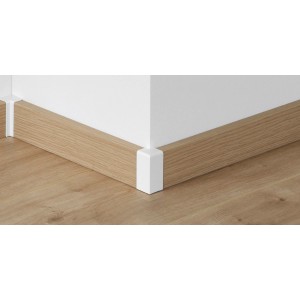 Parador Außenecke, variabel, weiß, für Sockelleisten SL 3/6/18.
