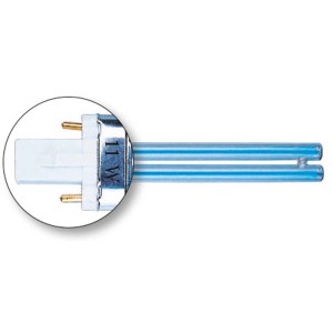 Lampada di ricambio UVC Heissner 5W con attacco PL (2-Pin) per sterilizzatori per laghetti.