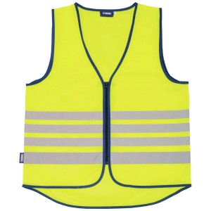 Gilet de sécurité Abus Lumino ReflexVest jaune taille M pour une bonne visibilité dans la circulation routière.