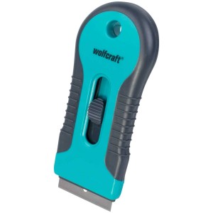 Wolfcraft Raschietto in plastica 2K: Raschietto con manico ergonomico e lama per rimuovere residui.