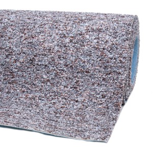 Moquette Andiamo Antwerpen marron-gris, au mètre avec motif discret.