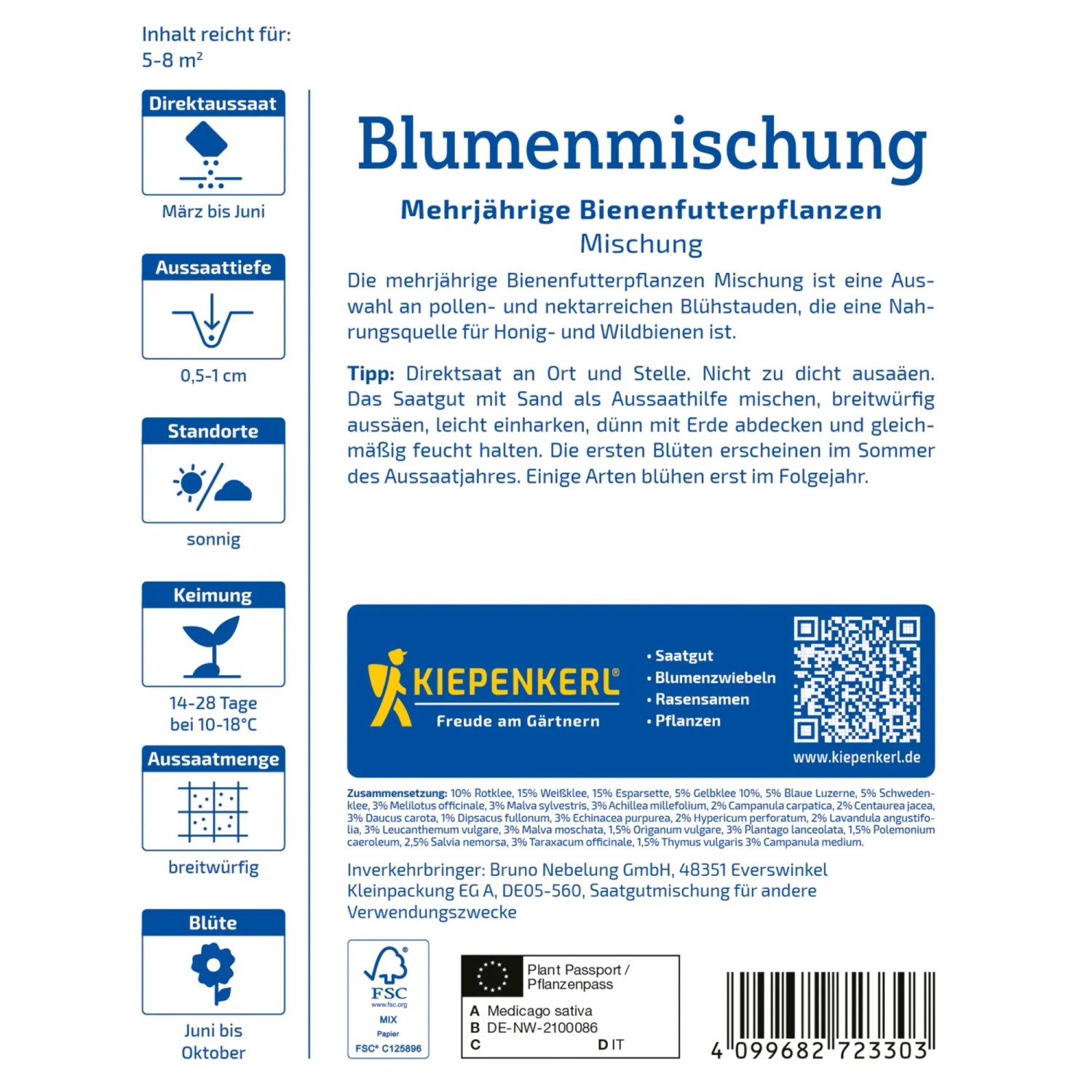 Kiepenkerl 582 Löwenzahn Mehrjährig – Bio-Samen Für Garten & Balkon, Robuste Wildstaude