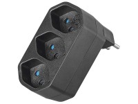 Steffen Mehrfachadapter Manta 3 x T13 drehbar 320° Schwarz Steffen Mehrfachadapter Manta 3 x T13 drehbar 320° Schwarz