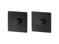 Wenko Turbo-Loc® Adapter eckig Schwarz 2er-Set