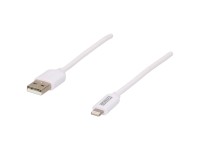 Schwaiger Cavo piatto Lightning Bianco 2 m