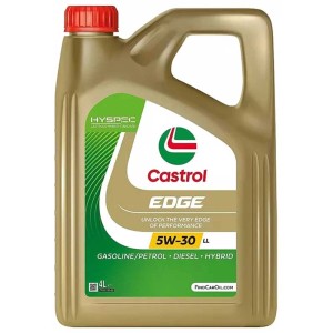 Huile moteur Castrol Edge 5W-30 LL, bidon de 4 litres pour moteurs essence, diesel et hybrides.