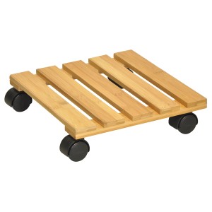 Wagner Multi Roller Bamboo, 290x290mm, sottovaso con 4 ruote doppie.