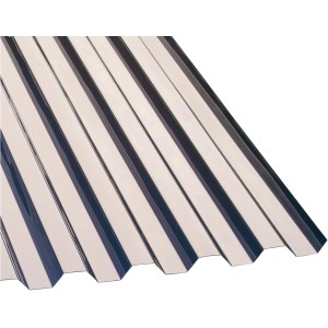 Lastra trapezoidale in PVC bronzo 70/18, spessore 0,8 mm, 3000x1090 mm, per coperture in plastica resistenti.