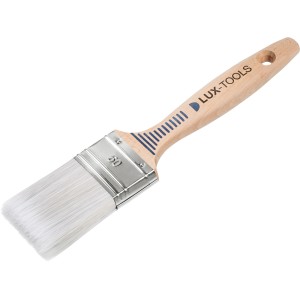 Pennello piatto LUX per vernici, larghezza 50 mm, con manico in legno chiaro e setole sintetiche.