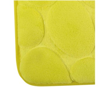 Ultime Pezzi Tappetino Da Bagno PEBBLE In Microfibra 40x60 Cm Arancio Scuro Msv 58935