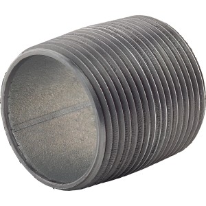 Tuyau fileté en fonte malléable galvanisée, 41,9 mm, pour installation d'eau.