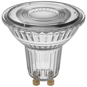 Osram LED riflettore PAR16 GU10, dimmerabile, in vetro. Luce bianca calda per interni.