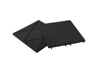 Fallschutzplatte Unisoft Schwarz 50 x 50 cm