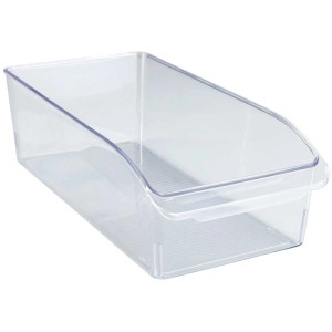 Transparenter Wenko Kühlschrank-Organizer Gr. M aus robustem PET für mehr Ordnung in Küche und Kühlschrank.