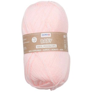 Laine Baby Rosa, pelote de 50g en acrylique doux pour vêtements de bébé et projets de tricot.