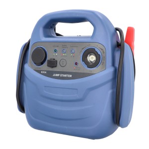Cartrend Powerpack avviatore di emergenza e stazione di energia 12V, custodia blu con maniglia e luce LED.