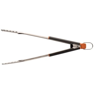 Traeger Pince à barbecue BBQ Tongs en acier inoxydable noire