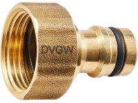 Geka® plus Hahnstecker Trinkwasser DVGW Messing IG G1/2