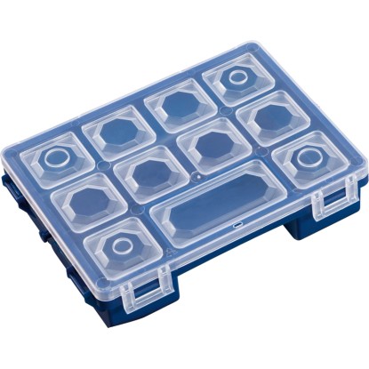 LUX-TOOLS Boîte de tri avec 6 compartiments Bleue