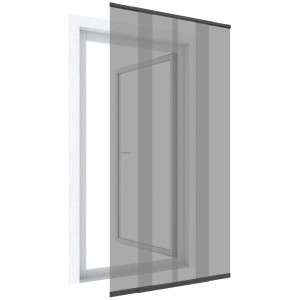 Windhager Fliegengitter Teleskop-Türvorhang 120x250cm, Insektenschutz für Türen.
