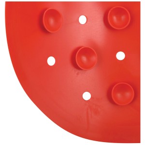Rote MSV Badewannenmatte aus Kautschuk mit Saugnäpfen, 36x65 cm, für rutschfesten Halt.