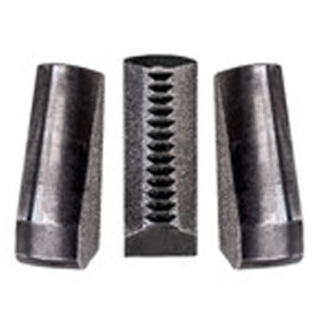 Tre ganasce Metabo temprate per rivettatrice NP 18 LTX BL 5.0. Ricambi scuri e robusti per alta resistenza all'usura.