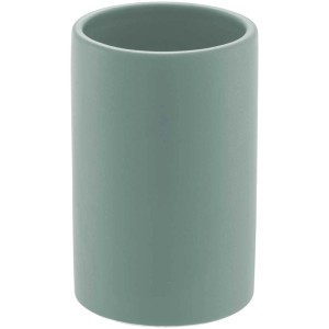 Diaqua® Zahnputzbecher Zylo aus Keramik in Salbeigrün.