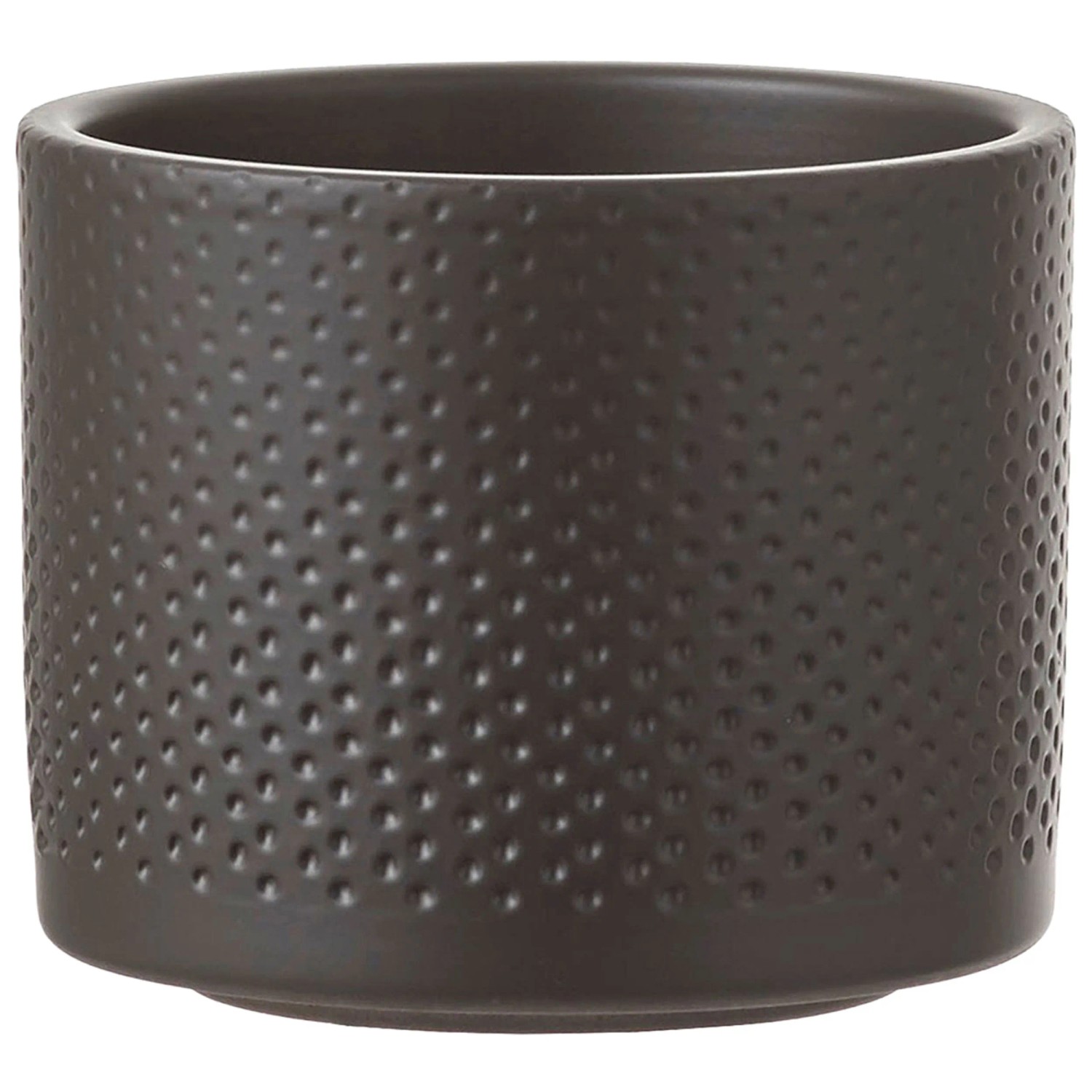 Mica Linde Blumentopf Aus Glas – Braun, Satiniert, 13 X 13 X 11,5 Cm, Für Zimmerpflanzen
