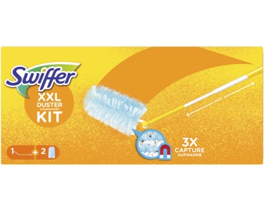 Swiffer kit de démarrage aimant à poussière XXL, manche + 2