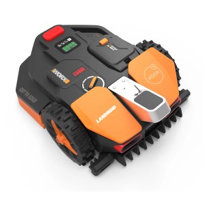 Robot tagliaerba Worx Landroid Vision S250 WR202E con rilevamento ostacoli e controllo app.