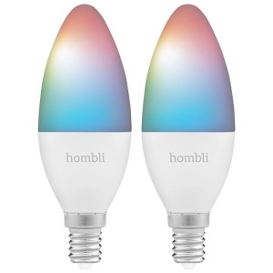 Due lampadine LED Smart Hombli E14, RGB, 4.5W. Illuminazione smart per la tua casa.