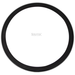 Coperchio Städter rotondo in vetro con guarnizione in silicone nero, Ø 20 cm. Ermetico e paraspruzzi.