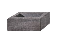 Kann Gartenmauer Lindeza Normalstein Vulkananthrazit (HxBxT) 15 x 40 x 20 cm